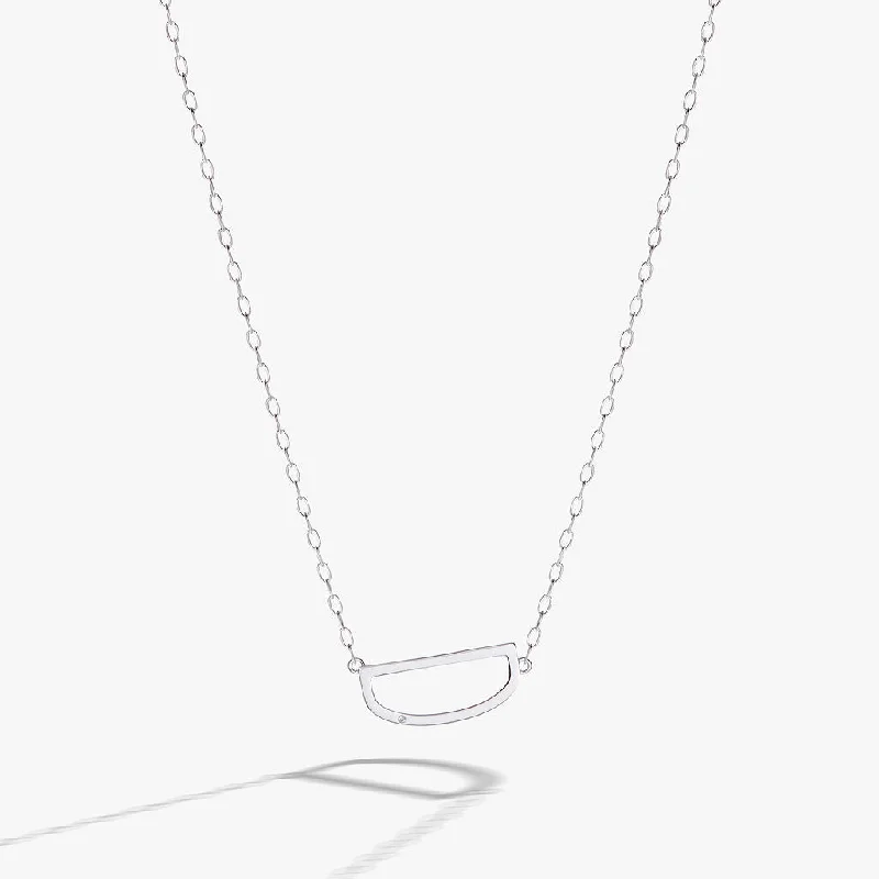 Shop Classic Women's  Necklaces & Pendants with a Modern Twist-Initial D Precious Elongated Necklace