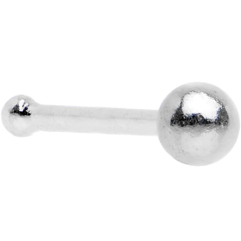 Nose Rings for Professional Look -Sterling Silver 2mm Ball Nose Bone
