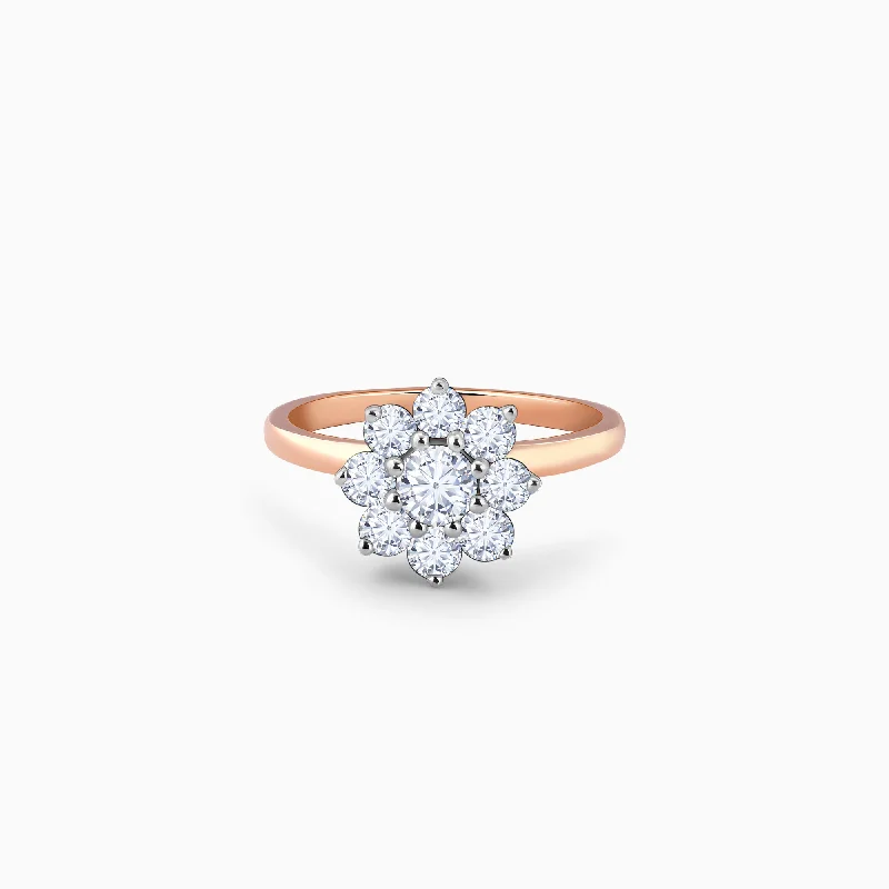 Chic Women's Rings for Fashion-Forward Looks-Rose Gold Hera Solitaire Diamond Ring