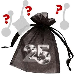 Trendy Belly Rings for Modern Fashionistas -Mystery Grab Bag of 25 Belly Rings