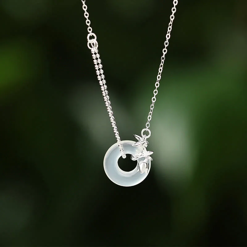 Shop Classic Women's Necklaces & Pendants with a Modern Twist-Buddha Stones 925 Sterling Silver Tulip Chalcedony Peace Buckle Fortune Necklace Pendant Shop Classic Women's Necklaces & Pendants with a Modern Twist-Buddha Stones 925 Sterling Silver Tulip Chalcedony Peace Buckle Fortune Necklace Pendant
