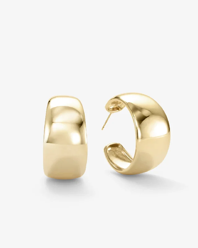 Women's Earrings – Elegant Designs for Every Personality--"She's So Smooth" Mama Hoops - Gold Women's Earrings – Elegant Designs for Every Personality--"She's So Smooth" Mama Hoops - Gold