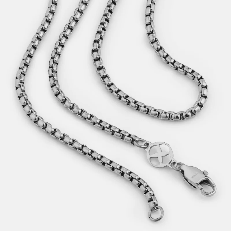 Exclusive Men's Necklaces & Pendants for the Modern Gentleman-Rounded Box Chain