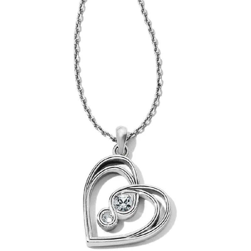 Shop Classic Women's  Necklaces & Pendants with a Modern Twist-Infinity Sparkle Petite Heart Necklace