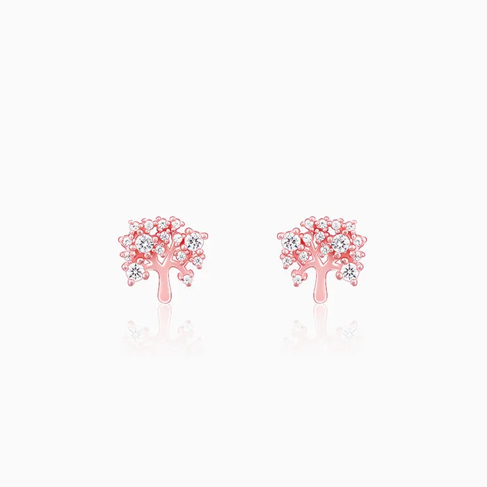 Women's Earrings – Elegant Designs for Every Personality--Anushka Sharma Rose Gold Tree of life Earrings