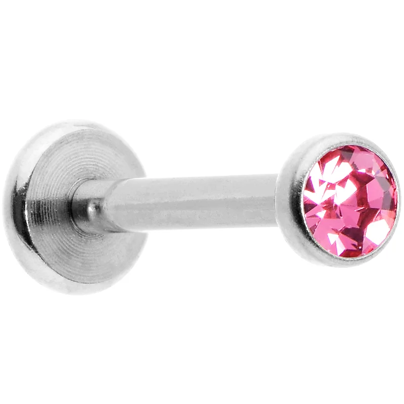 Comfortable Lip Rings for Modern Style16 Gauge 5/16 Pink Gem Threadless Labret Monroe Tragus Comfortable Lip Rings for Modern Style16 Gauge 5/16 Pink Gem Threadless Labret Monroe Tragus