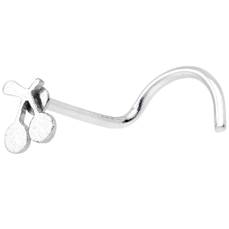 Elegant Nose Rings with Minimalist Design -316L Stainless Steel Cherry Nose Ring