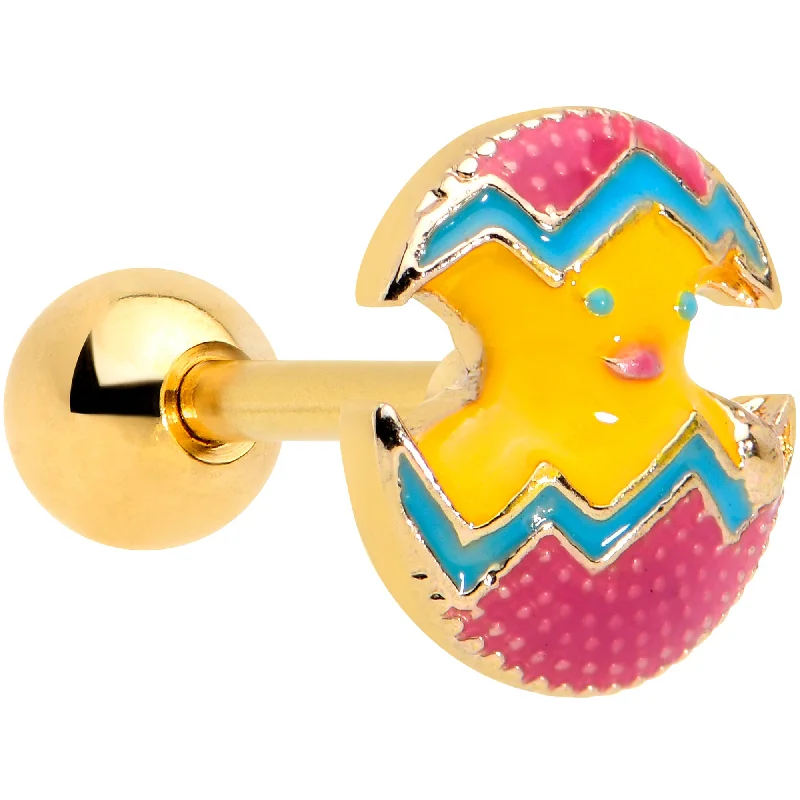 Women's Earrings – Elegant Designs for Every Personality--16 Gauge 1/4 Gold Tone Red Fancy Easter Chick Cartilage Tragus Earring Women's Earrings – Elegant Designs for Every Personality--16 Gauge 1/4 Gold Tone Red Fancy Easter Chick Cartilage Tragus Earring