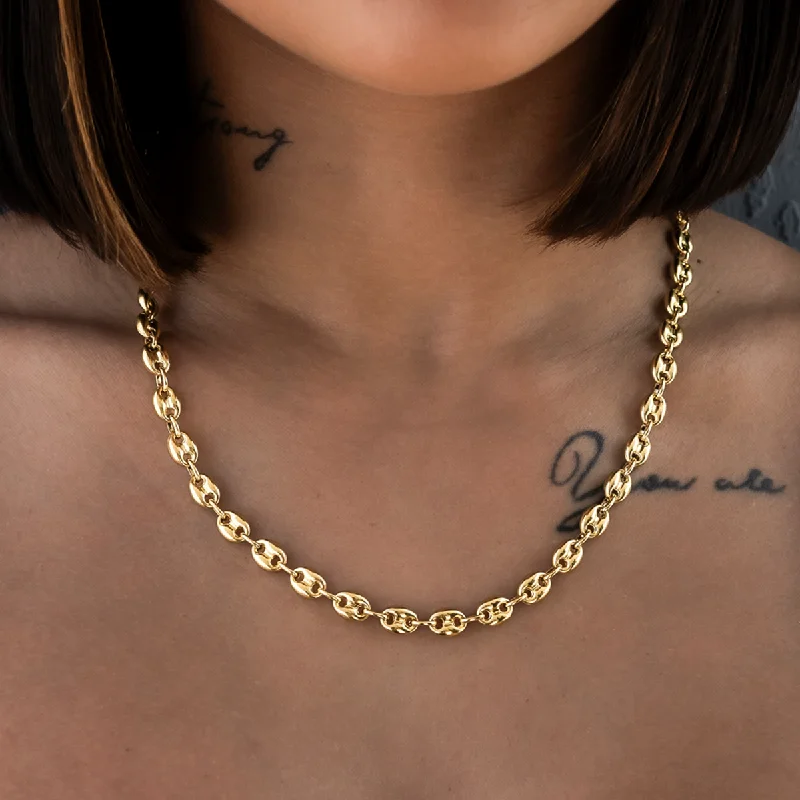 Shop Classic Women's Necklaces & Pendants with a Modern Twist-Valentina Necklace in Yellow Gold- 7mm Shop Classic Women's Necklaces & Pendants with a Modern Twist-Valentina Necklace in Yellow Gold- 7mm