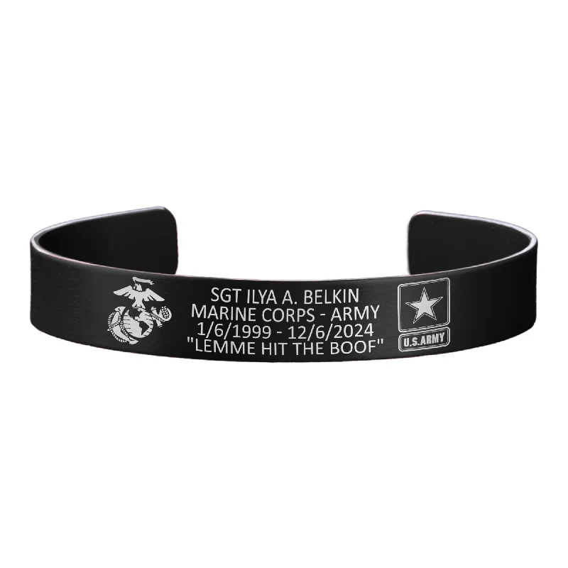 High-Quality Men's Bracelets for Special Gifts-SGT ILYA A. BELKIN Memorial Band – Hosted by the Kulak Family High-Quality Men's Bracelets for Special Gifts-SGT ILYA A. BELKIN Memorial Band – Hosted by the Kulak Family