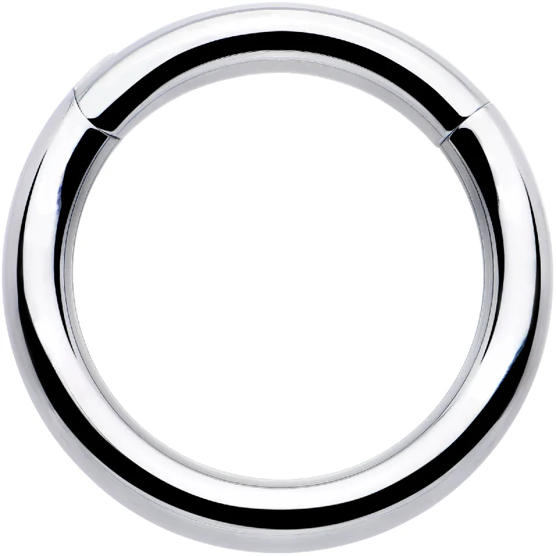 Women's Earrings – Elegant Designs for Every Personality--10 Gauge 9/16 316L Surgical Steel Precision Hinged Segment Hoop Women's Earrings – Elegant Designs for Every Personality--10 Gauge 9/16 316L Surgical Steel Precision Hinged Segment Hoop