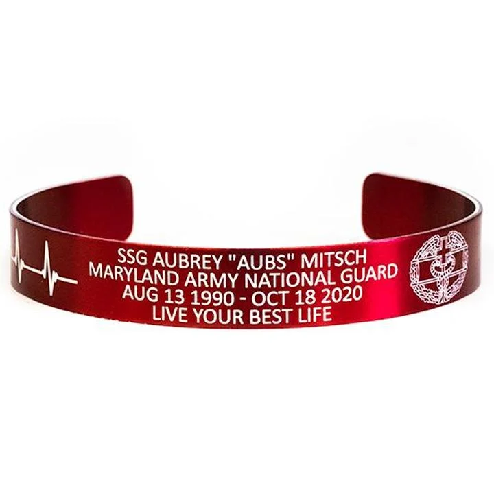 Stylish Bracelets for Men with Gemstones-SSG Aubrey "Aubs" Mitsch Memorial Band - Hosted by the Mitsch Family Stylish Bracelets for Men with Gemstones-SSG Aubrey "Aubs" Mitsch Memorial Band - Hosted by the Mitsch Family