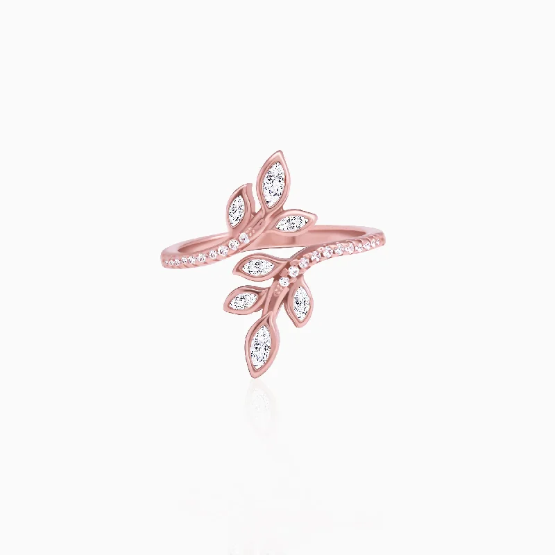 Chic Women's Rings for Fashion-Forward Looks-Rose Gold Pure Poise Ring