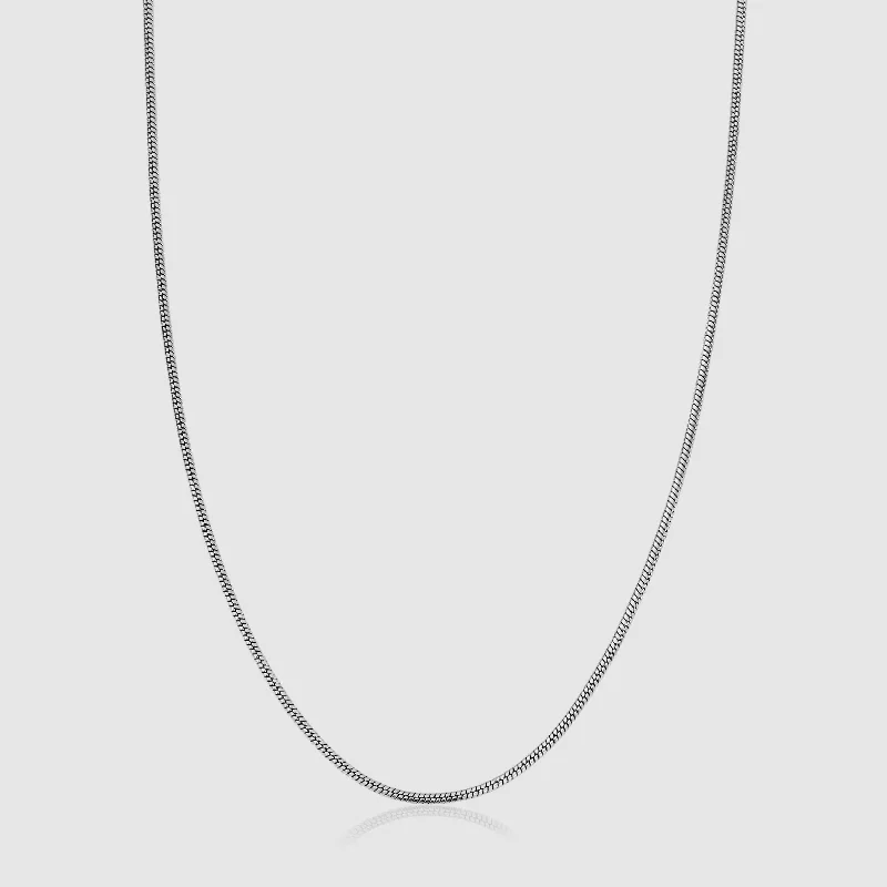 Exclusive Men's Necklaces & Pendants for the Modern Gentleman-Snake Chain (Silver) 2mm Exclusive Men's Necklaces & Pendants for the Modern Gentleman-Snake Chain (Silver) 2mm