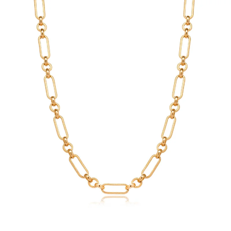 Shop Classic Women's Necklaces & Pendants with a Modern Twist-Figaro Chain Necklace (Gold) Shop Classic Women's Necklaces & Pendants with a Modern Twist-Figaro Chain Necklace (Gold)