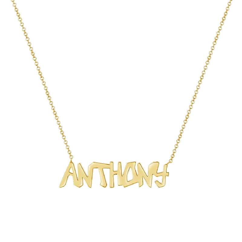 Shop Classic Women's Necklaces & Pendants with a Modern Twist-Graffiti Name Necklace Shop Classic Women's Necklaces & Pendants with a Modern Twist-Graffiti Name Necklace