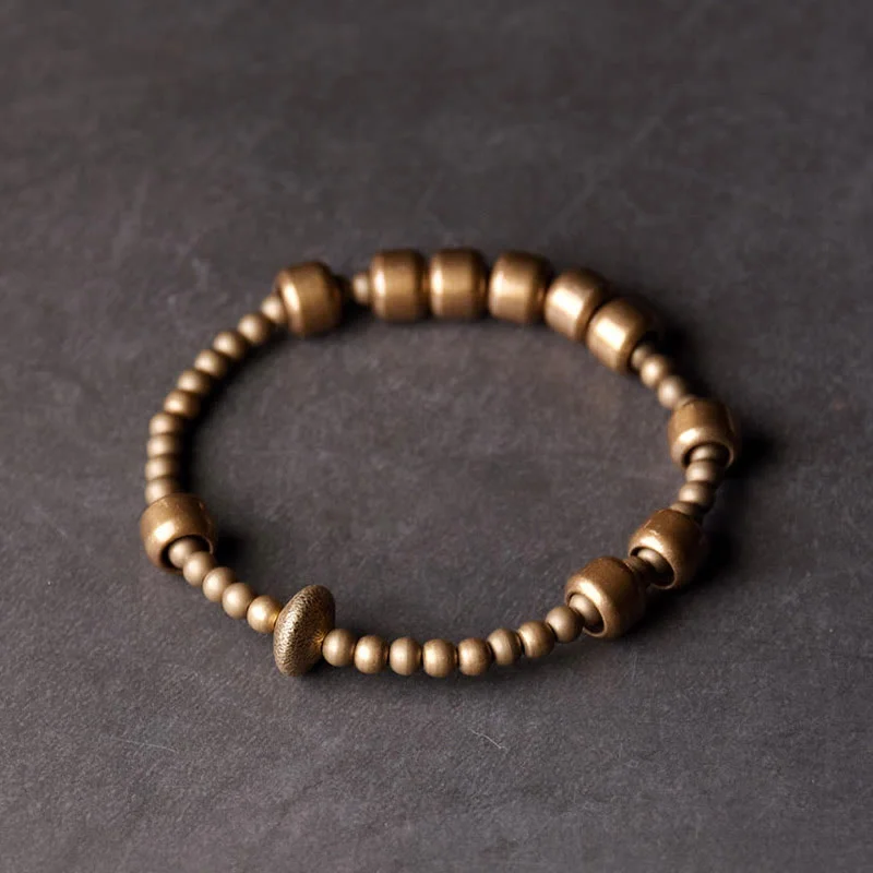 Adjustable Metal Bracelets for Men-Buddha Stones Vintage Copper Brass Blance Wealth Bracelet Adjustable Metal Bracelets for Men-Buddha Stones Vintage Copper Brass Blance Wealth Bracelet