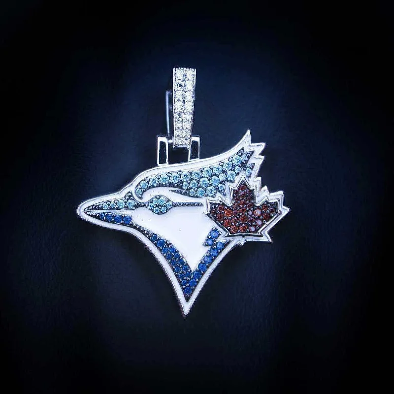 Exclusive Men's Necklaces & Pendants for the Modern Gentleman-Toronto Blue Jays Official MLB Logo Pendant Exclusive Men's Necklaces & Pendants for the Modern Gentleman-Toronto Blue Jays Official MLB Logo Pendant