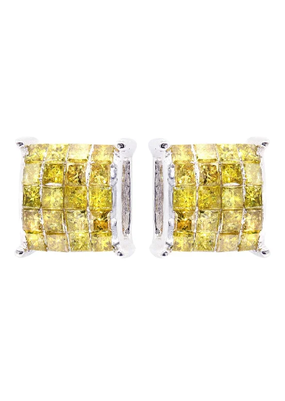 Shop Durable Men's Earrings for Everyday Wear-Diamond Earrings For Men | 1.02 Carats 14K White Gold Shop Durable Men's Earrings for Everyday Wear-Diamond Earrings For Men | 1.02 Carats 14K White Gold