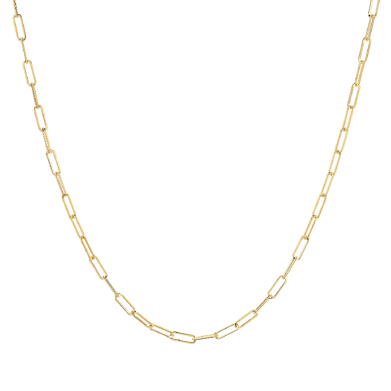 Shop Classic Women's  Necklaces & Pendants with a Modern Twist-Dainty Paper Clip Chain Necklace