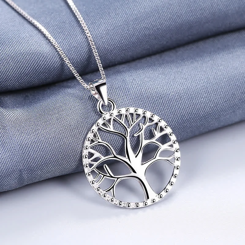 Shop Classic Women's Necklaces & Pendants with a Modern Twist-Buddha Stones The Tree of Life 925 Sterling Silver Creation Necklace Pendant Shop Classic Women's Necklaces & Pendants with a Modern Twist-Buddha Stones The Tree of Life 925 Sterling Silver Creation Necklace Pendant