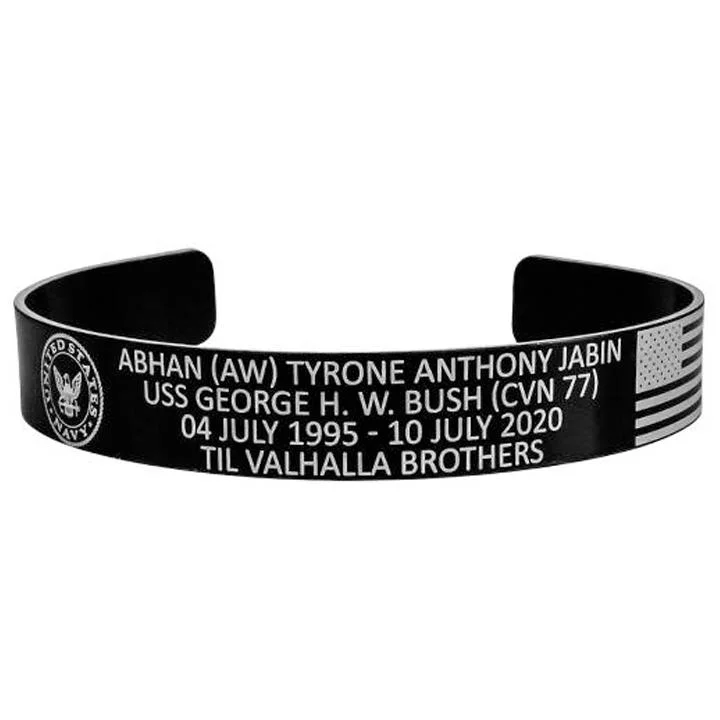 Personalized Stainless Steel Bracelets for Men-ABHAN (AW) Tyrone Anthony Jabin Memorial Bracelet – Hosted by the Jabin Family Personalized Stainless Steel Bracelets for Men-ABHAN (AW) Tyrone Anthony Jabin Memorial Bracelet – Hosted by the Jabin Family