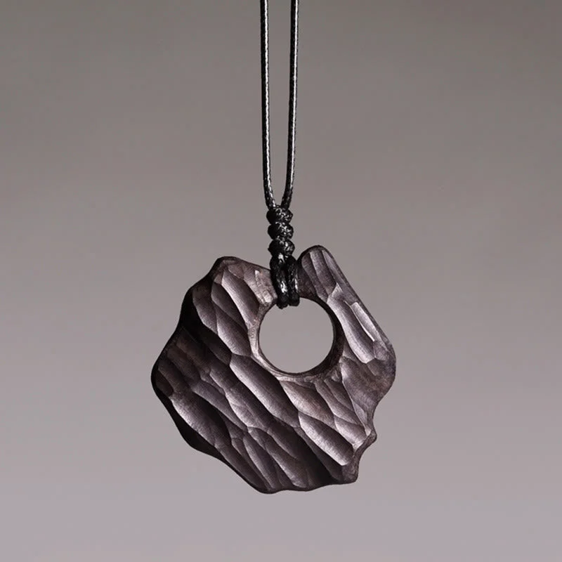 Shop Classic Women's Necklaces & Pendants with a Modern Twist-Buddha Stones Ebony Wood Hollow Irregular Shape Peace Balance Necklace Pendant Shop Classic Women's Necklaces & Pendants with a Modern Twist-Buddha Stones Ebony Wood Hollow Irregular Shape Peace Balance Necklace Pendant