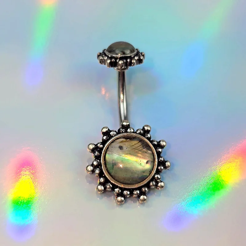 Fashionable Belly Rings for Trendy Looks -Brown Faux Shell Circle Of Glam Double Mount Belly Ring Fashionable Belly Rings for Trendy Looks -Brown Faux Shell Circle Of Glam Double Mount Belly Ring