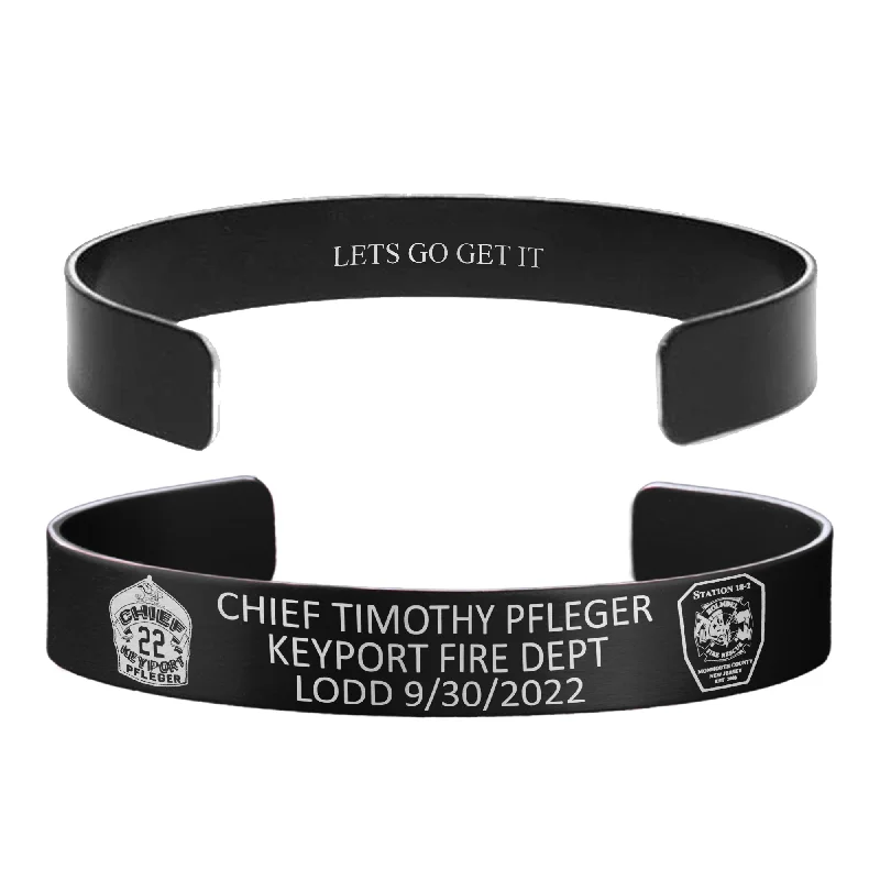 Bold Leather Bracelets for Men-Chief Timothy Pfleger Memorial Bracelet – Hosted by the Pfleger Family Bold Leather Bracelets for Men-Chief Timothy Pfleger Memorial Bracelet – Hosted by the Pfleger Family