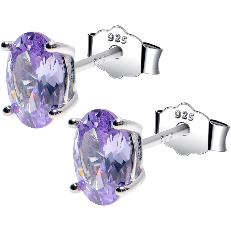 Women's Earrings – Elegant Designs for Every Personality--5mm CZ Oval 925 Sterling Silver June Birthstone Stud Earrings Women's Earrings – Elegant Designs for Every Personality--5mm CZ Oval 925 Sterling Silver June Birthstone Stud Earrings