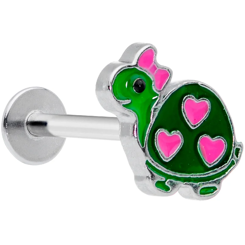 Unique Lip Rings with Polished Finish16 Gauge 5/16 Pink Green Hearts Bow Pretty Turtle Labret Monroe Tragus Unique Lip Rings with Polished Finish16 Gauge 5/16 Pink Green Hearts Bow Pretty Turtle Labret Monroe Tragus