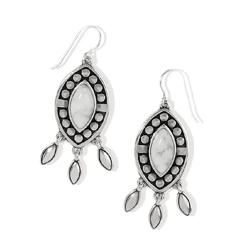Women's Earrings – Elegant Designs for Every Personality--Pebble Dot Dream Howlite French Wire Earrings Women's Earrings – Elegant Designs for Every Personality--Pebble Dot Dream Howlite French Wire Earrings