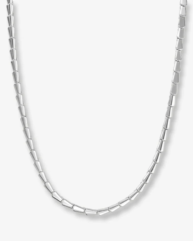 Shop Classic Women's Necklaces & Pendants with a Modern Twist-Serpent Collar Necklace 18" - Silver Shop Classic Women's Necklaces & Pendants with a Modern Twist-Serpent Collar Necklace 18" - Silver