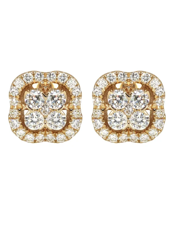 Shop Durable Men's Earrings for Everyday Wear-Mens Stud Diamond Earrings | 0.67 Carats 14K Yellow Gold Shop Durable Men's Earrings for Everyday Wear-Mens Stud Diamond Earrings | 0.67 Carats 14K Yellow Gold