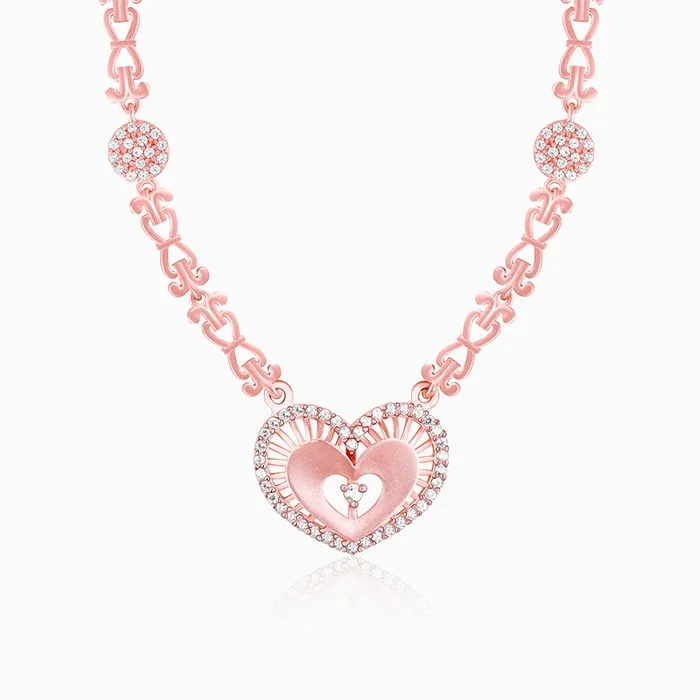 Shop Classic Women's Necklaces & Pendants with a Modern Twist-Anushka Sharma Rose Gold Love Affair Necklace Shop Classic Women's Necklaces & Pendants with a Modern Twist-Anushka Sharma Rose Gold Love Affair Necklace