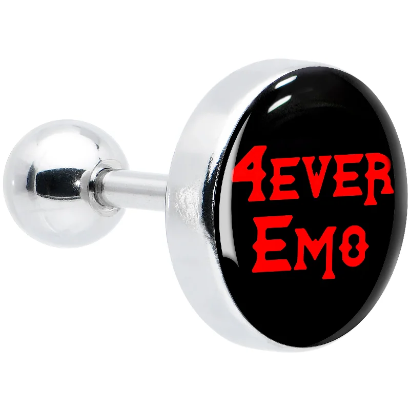 Women's Earrings – Elegant Designs for Every Personality--16 Gauge 1/4 Black Red 4 Ever Emo Tragus Cartilage Earring Women's Earrings – Elegant Designs for Every Personality--16 Gauge 1/4 Black Red 4 Ever Emo Tragus Cartilage Earring