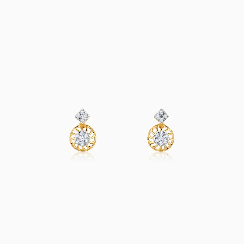 Women's Earrings – Elegant Designs for Every Personality--Gold Unravel Diamond Earrings Women's Earrings – Elegant Designs for Every Personality--Gold Unravel Diamond Earrings