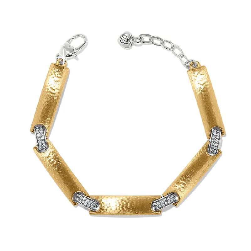Women's Bangles with Intricate Metal Work-Meridian Geo Link Bracelet