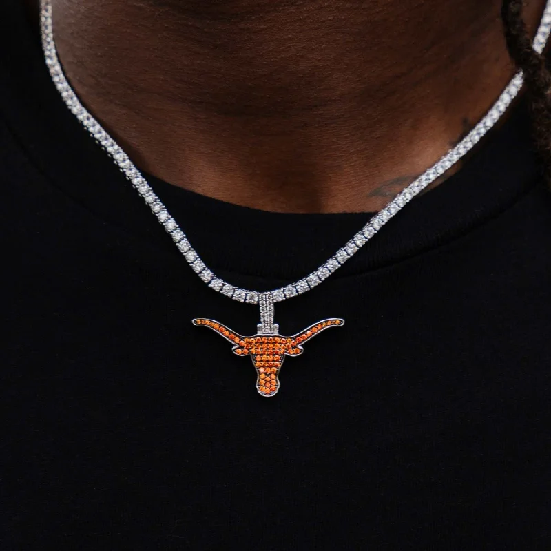 Exclusive Men's Necklaces & Pendants for the Modern Gentleman-Texas Longhorns Official NCAA Logo Pendant Exclusive Men's Necklaces & Pendants for the Modern Gentleman-Texas Longhorns Official NCAA Logo Pendant
