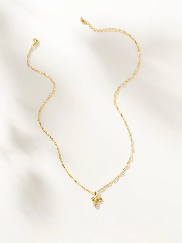Shop Classic Women's  Necklaces & Pendants with a Modern Twist-Palm Tree Pendant Necklace