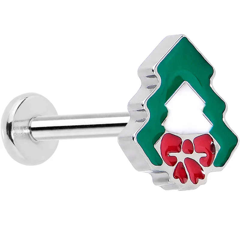Women's Earrings – Elegant Designs for Every Personality--Christmas Flat Back Earring - Holiday Tree