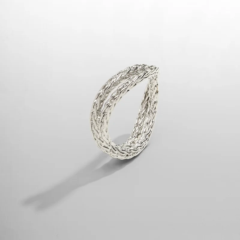 Top Men's Rings – Crafted for Every Style  Rope Wrap Ring (Silver)