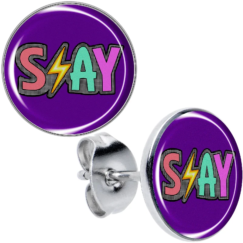 Women's Earrings – Elegant Designs for Every Personality--Colorful Lighting SLAY Stud Earrings Women's Earrings – Elegant Designs for Every Personality--Colorful Lighting SLAY Stud Earrings