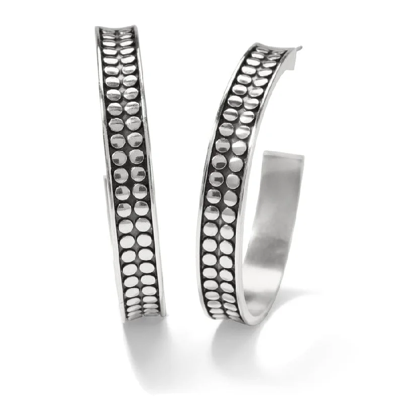 Women's Earrings – Elegant Designs for Every Personality--Pebble Dot Medium Hoops