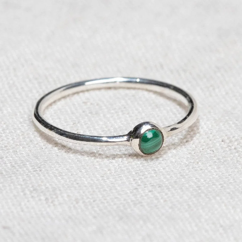 Chic Women's Rings for Fashion-Forward Looks-Genuine Malachite Silver, Gold or Rose Gold Ring Chic Women's Rings for Fashion-Forward Looks-Genuine Malachite Silver, Gold or Rose Gold Ring