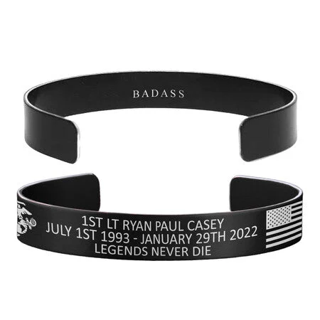 Men's Bracelets with Tribal Patterns-1st Lt Ryan Paul Casey Memorial Bracelet – Hosted by the Casey Family Men's Bracelets with Tribal Patterns-1st Lt Ryan Paul Casey Memorial Bracelet – Hosted by the Casey Family