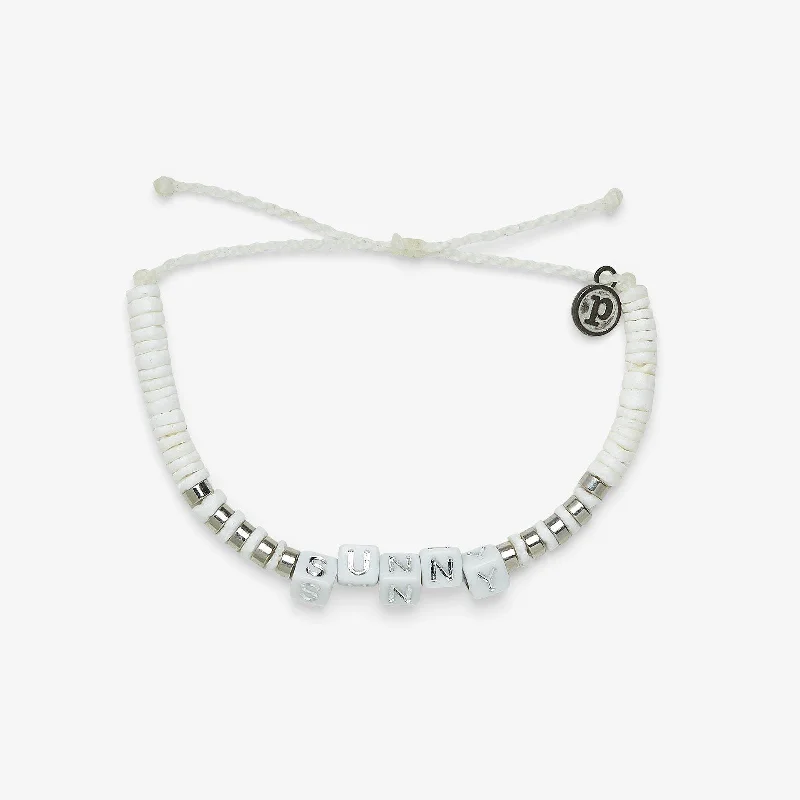 Women's Bangles with Designer Style-Sunny Days Alphabet Beaded Bracelet