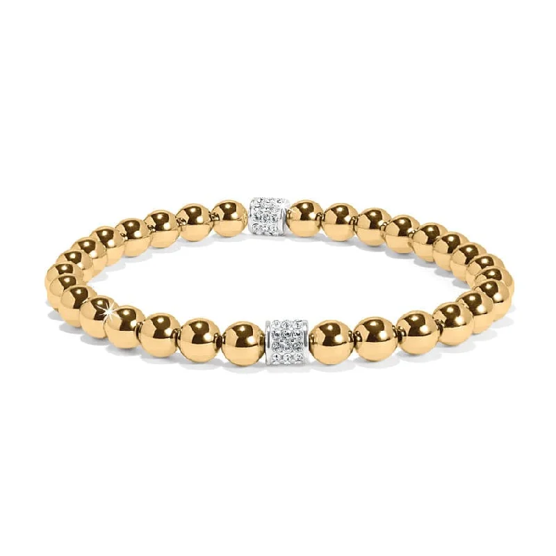 Classic Silver Bangle Sets for Women-Meridian Petite Stretch Bracelet