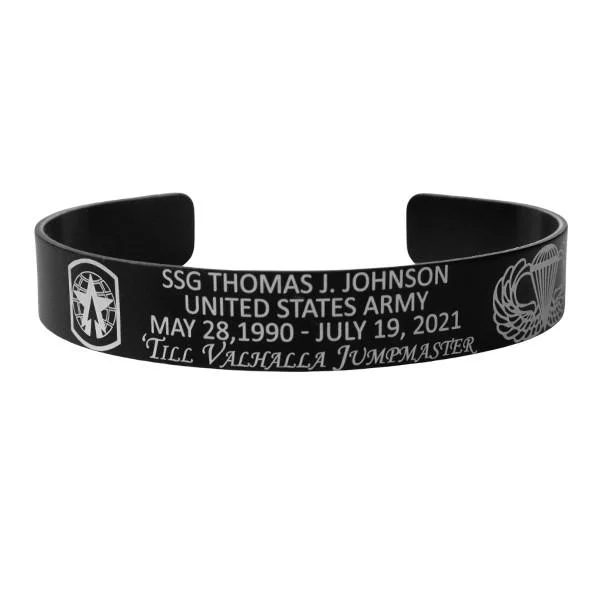 Bracelets for Men with Meaningful Charms-SSG Thomas J Johnson Memorial Band – Hosted by the Johnson Family Bracelets for Men with Meaningful Charms-SSG Thomas J Johnson Memorial Band – Hosted by the Johnson Family