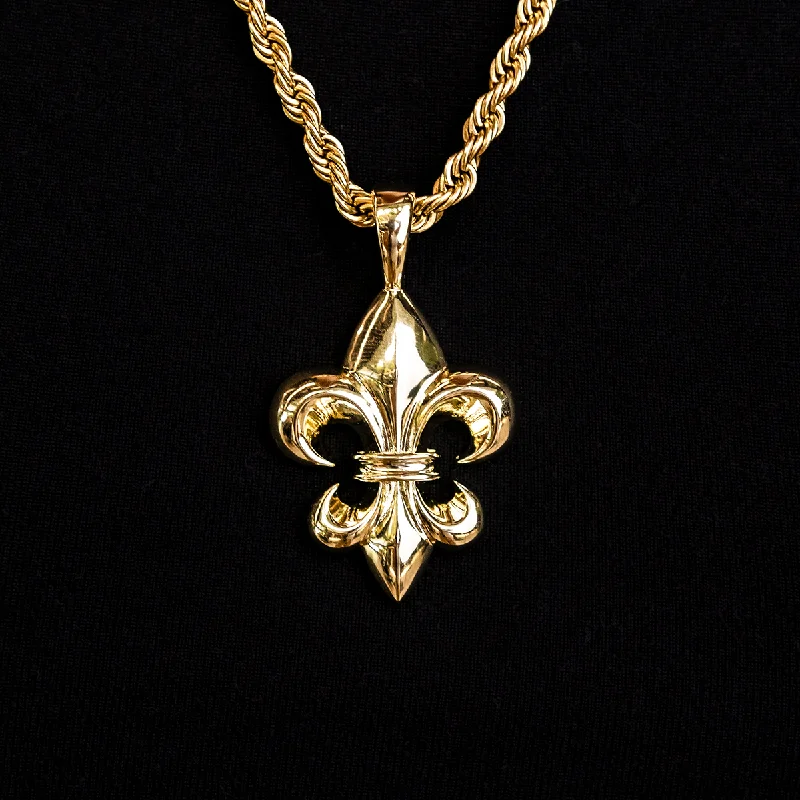 Shop Classic Women's  Necklaces & Pendants with a Modern Twist-Fleur-de-lis Pendant